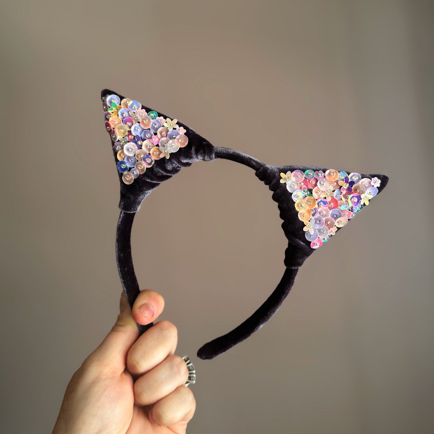 Black Cat Embellished Ears