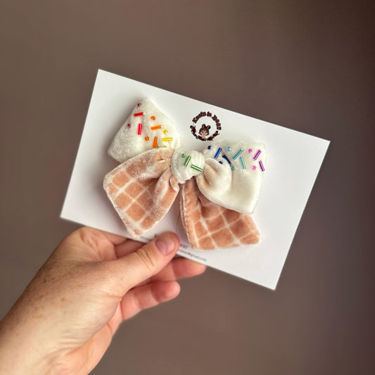 Vanilla Embellished Ice Cream Velvets