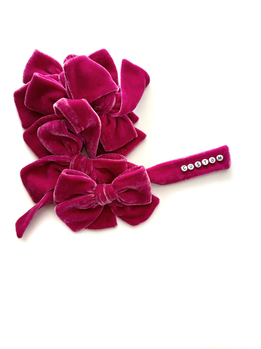 Custom Raspberry Friendship Bracelet Velvets